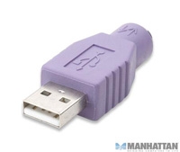 ADAPTADOR DE TECLADO PS/2 HEMBRA A USB MANHATTAN (MORADO) :: Tienda Clic, computadoras, consumibles y productos de computacion línea