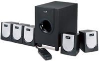 BOCINAS GENIUS 1800 5.1, 55 WATTS C/SUBWOOFER, NEGRO :: Tienda Clic, computadoras, consumibles y productos de computacion línea
