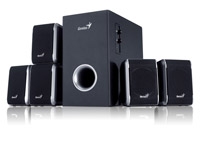 BOCINAS GENIUS 3005 5.1, 75WATTS C/SUBWOOFER, NEGRO :: Tienda Clic, computadoras, consumibles y productos de computacion línea