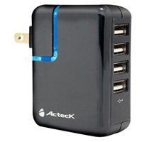 CARGADOR DE PARED (CA 120V) P/DISPOSITIVOS USB 4 P UC :: Tienda Clic, computadoras, consumibles y productos de computacion línea