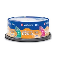 CD DVD-R VERBATIM SERIE KALEIDOSCOPE COLORES TORRE C/20 PZAS :: Tienda Clic, computadoras, consumibles y productos de computacion línea