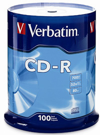 CD VIRGEN VERBATIM 52X 700MB/80MIN CAMPANA C/100 PZAS :: Tienda Clic, computadoras, consumibles y productos de computacion línea