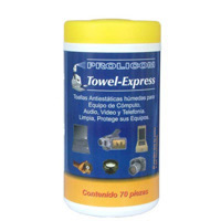 TOALLAS LIMPIADORAS ANTIESTATICAS JUMBO(TOWEL-EXPRES 70PZAS) :: Tienda Clic, computadoras, consumibles y productos de computacion línea