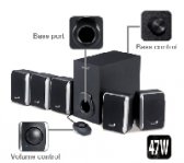BOCINAS GENIUS SW-5.1 1505 47 WATTS C/SUBWOOFER :: Tienda Clic, computadoras, consumibles y productos de computacion línea