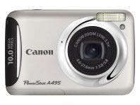 CAMARA CANON POWERSHOT A495, 10MP, LCD 2.5" , BAT AA , PLATA :: Tienda Clic, computadoras, consumibles y productos de computacion línea