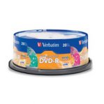 CD DVD-R VERBATIM SERIE KALEIDOSCOPE COLORES TORRE C/20 PZAS :: Tienda Clic, computadoras, consumibles y productos de computacion línea