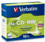 CD-RW VERBATIM 80MIN 700MB 16X-24X CAJAS C/10 PZAS :: Tienda Clic, computadoras, consumibles y productos de computacion línea