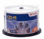 CD VIRGEN VERBATIM 52X 700MB 80MIN CAMPANA 50 PZAS :: Tienda Clic, computadoras, consumibles y productos de computacion línea