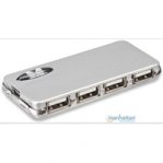 HUB USB 2.0 MANHATTAN, 4 PTOS C/FUENTE ALIMENTACION EXTERNA :: Tienda Clic, computadoras, consumibles y productos de computacion línea