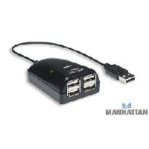 HUB USB 4 PUERTOS MANHATTAN NEGRO :: Tienda Clic, computadoras, consumibles y productos de computacion línea