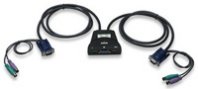 KVM MINI INTELLINET PS2 CON 2 PTOS CABLES INCLUIDOS :: Tienda Clic, computadoras, consumibles y productos de computacion línea