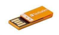 MEMORIA FLASH 4 GB CLIP-IT USB 2.0 VERBATIM NARANJA :: Tienda Clic, computadoras, consumibles y productos de computacion línea