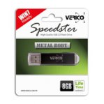 MEMORIA FLASH 8 GB USB 2.0 SPEEDSTER NEGRA VERICO :: Tienda Clic, computadoras, consumibles y productos de computacion línea