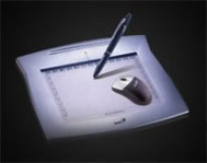 TABLA GENIUS G-PEN 8X6 GRIS, C/PLUMA Y MS INAL :: Tienda Clic, computadoras, consumibles y productos de computacion línea