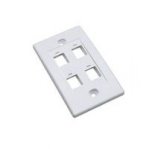 TAPA BLANCA PARA CAJA DE PARED INTELLINET, 4 SALIDAS :: Tienda Clic, computadoras, consumibles y productos de computacion línea