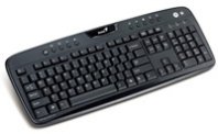 TECLADO GENIUS MULTIMEDIA KB-220E NEGRO PS2, ORIFICIO PARA DERRAME DE LIQUIDO :: Tienda Clic, computadoras, consumibles y productos de computacion línea